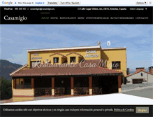 Tablet Screenshot of casamigio.es